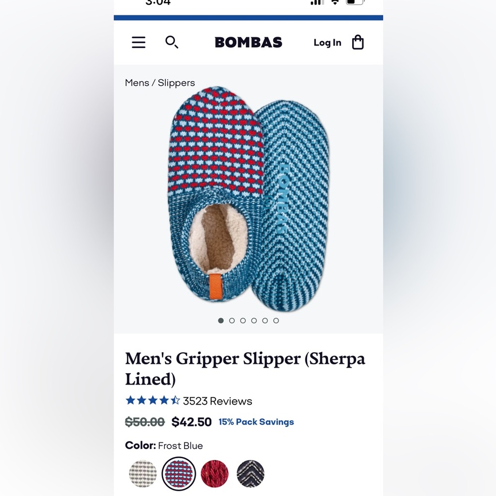 Bombas men’s slippers NWT